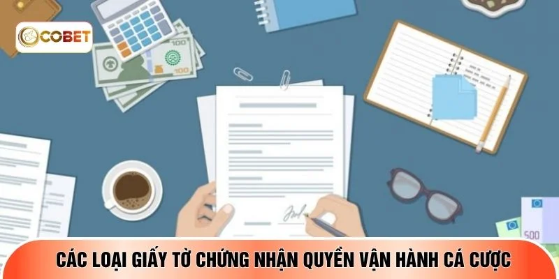 Các loại giấy tờ chứng nhận quyền vận hành cá cược